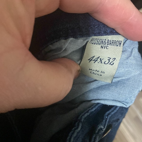 Hudson & Barrow Jeans Men's 44x32 Straight Leg Stretch Denim Pants T25 - Picture 9 of 9